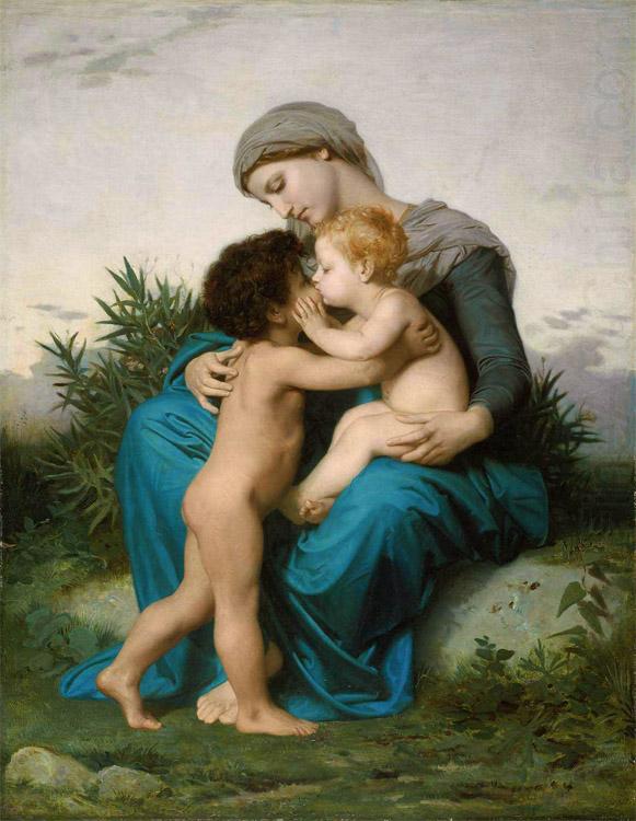 Adolphe William Bouguereau Fraternal Love (mk26) china oil painting image